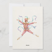 Candy Land Nussknacker Weihnachtsfeier Feiertagskarte (Rückseite)