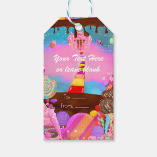 Candy Land Party Fantasy Geburtstag individuell Fa Geschenkanhänger