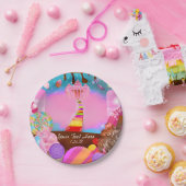 Candy Land Party Fantasy Geburtstag Personalisiert Pappteller (Party)