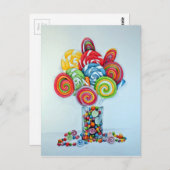 Candy Land Postkarte (Vorne/Hinten)