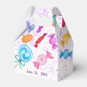 Candy Land Süßigkeiten Lollipops Rainfall Baby Dus Geschenkschachtel (Rückseite)