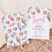 Candy Land Sweet Birthday Einladung