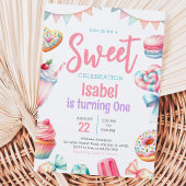 Candy Land Sweet Birthday Einladung