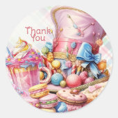 Candy Land Vielen Dank Sticker (Vorderseite)