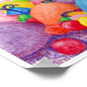 Candy Land Watercolor Print Poster (Ecke)