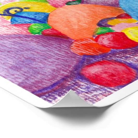 Candy Land Watercolor Print Poster (Ecke)