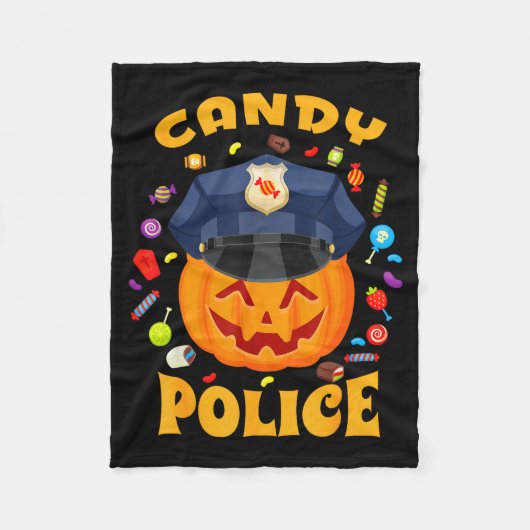 Candy Lice Halloween Party Costume Security Funny  Fleecedecke (Vorderseite)