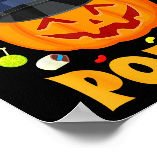 Candy Lice Halloween Party Costume Security Funny Poster (Ecke)