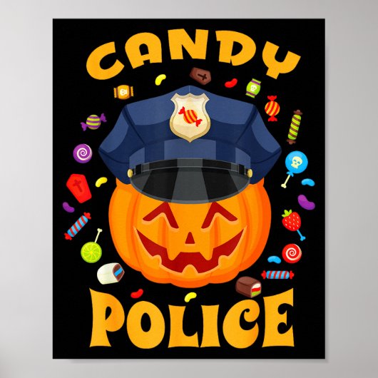Candy Lice Halloween Party Costume Security Funny Poster (Vorne)