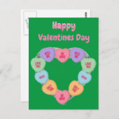 Candy Liebe Hörnchen auf Postkarte (Vorne/Hinten)