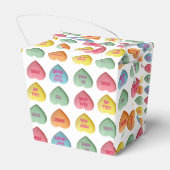 Candy-Liebe hört romantisches Wortmuster Geschenkschachtel (Rückseite)