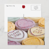 Candy-Liebe Postkarte (Vorne/Hinten)