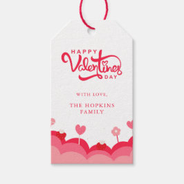 Candy Liebe Rot und Rosa Happy Valentinstag Geschenkanhänger