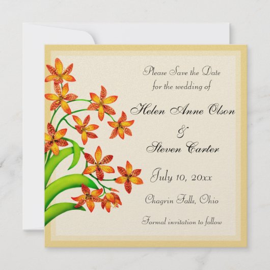 Candy Lily Blume Save the Date (Vorderseite)
