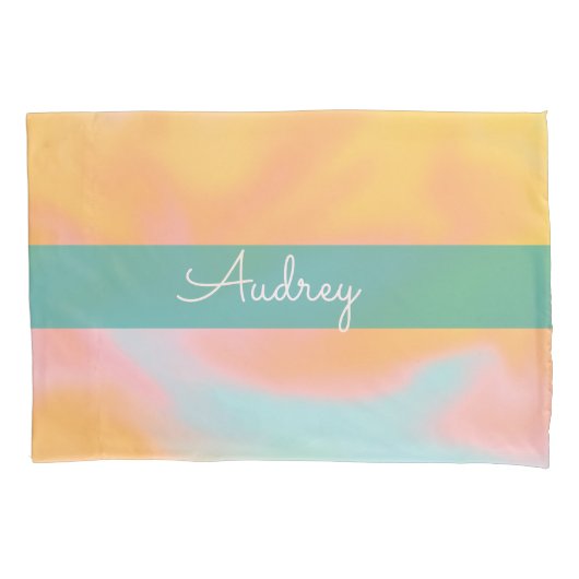 Candy Liquid Pattern Name Pillow Case Kissenbezug (Vorderseite)