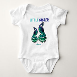 Candy Little Sister Peak Personalisiert lernen Baby Strampler