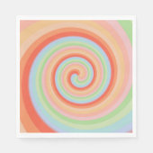 Candy Lollipop Colorful Rainbow Serviette (Vorderseite)