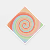 Candy Lollipop Colorful Rainbow Serviette (Ecke)