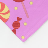Candy Lollipop Pink Fleecedecke (Ecke)