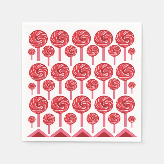 Candy Lollipop Sweet Candy Lollipop Party Serviette (Vorderseite)