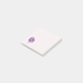 Candy Lollipop Wasserfarbe Süßes Kunst Post-it Klebezettel (angewinkelt)