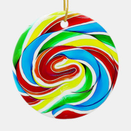 Candy Lollipop Weihnachten Keramik Ornament
