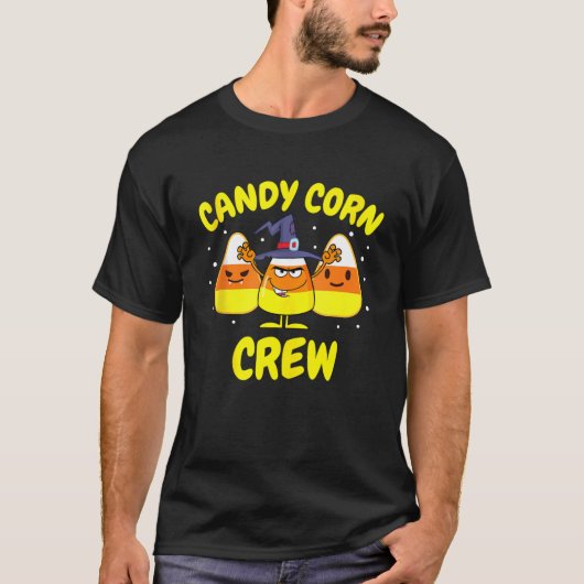 Candy Mais Crew Halloween Squad Team Männer Fr T-Shirt (Vorderseite)
