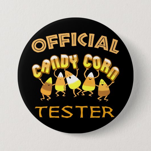 Candy-Mais-Halloween-Button Button (Vorderseite)