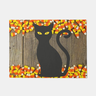 Candy Mais Halloween Doormat mit Schwarzer Katze Fußmatte