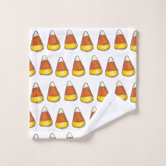 Candy Mais Halloween Erntedank Herbst Herbst Badhandtuch Set (Waschlappen)