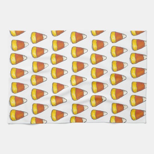 Candy Mais Halloween Erntedank Trick oder Treat Küchentuch (Horizontal)