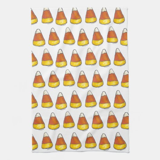 Candy Mais Halloween Erntedank Trick oder Treat Küchentuch (Vertikal)