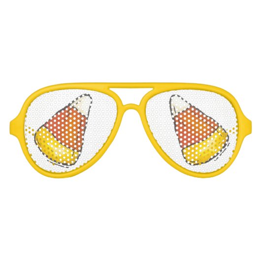 Candy Mais Halloween Erntedank Trick oder Treat Sonnenbrille (Vorderseite)