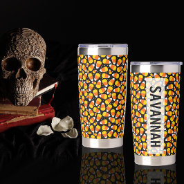 Candy Mais Halloween Individuelle Name Wasserflasc Thermobecher