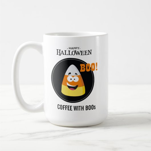 Candy Mais-Kaffee mit Boos Halloween Kaffeetasse (Links)