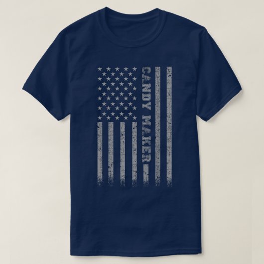 Candy Maker American Flag 319 T-Shirt (Design vorne)