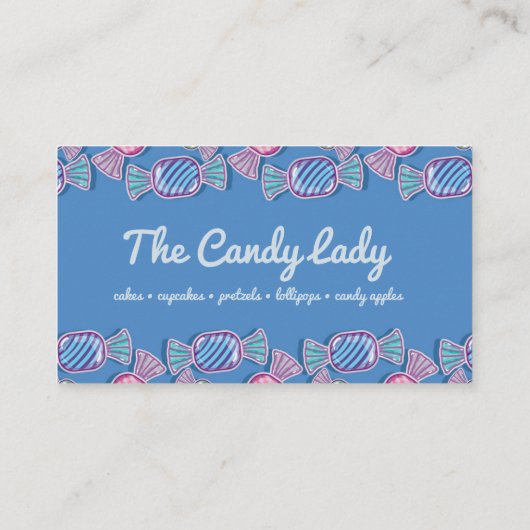 Candy Maker Business Card Visitenkarte (Rückseite)