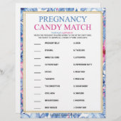 Candy Match [Blumenfarben] Briefbogen (Vorne/Hinten)