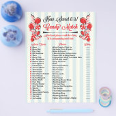 Candy Match Brautparty - Ready to Print Flyer (Einzeln)