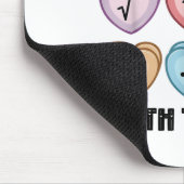 Candy Math Valentinstag Hearts Teacher Mathemati Mousepad (Ecke)