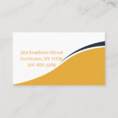 Candy Minimalistisch Modern Handmade Orange Visitenkarte (Rückseite)