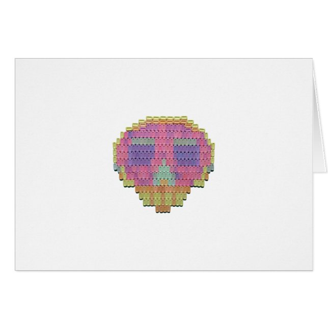 Candy Mint Mosaic Skull (Vorderseite (Horizontal))