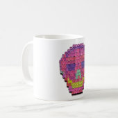 Candy-Mint Skull-on-a-Tasse Kaffeetasse (Vorderseite Links)