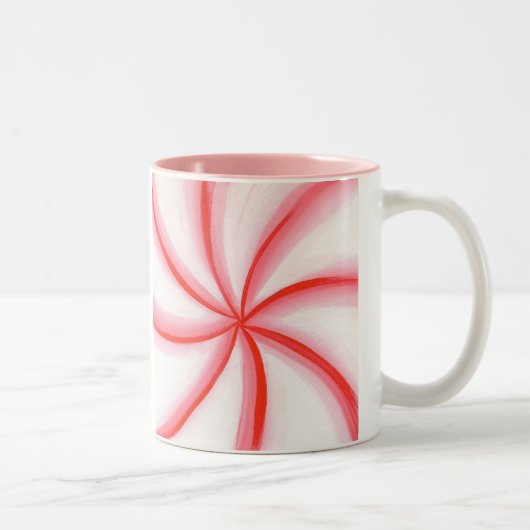 Candy Mint Swirl Rosa Tasse (Rechts)