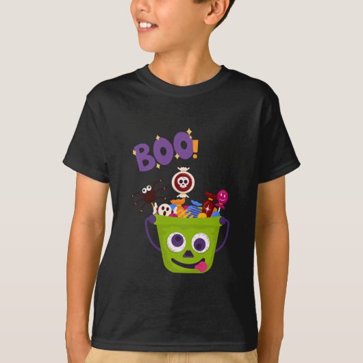 "Candy Monster in Training" KinderHalloween T-Shirt (Vorderseite)