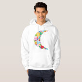 Candy Moon Mens Hoodie (Vorne ganz)