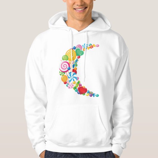 Candy Moon Mens Hoodie (Vorderseite)