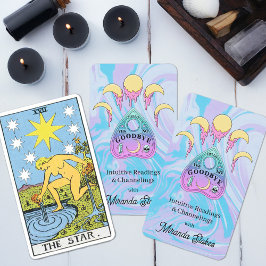 Candy Moon Phases Planchette Pink & Blue Mystical Spielkarten