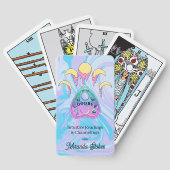 Candy Moon Phases Planchette Pink & Blue Mystical Spielkarten (Rückseite)