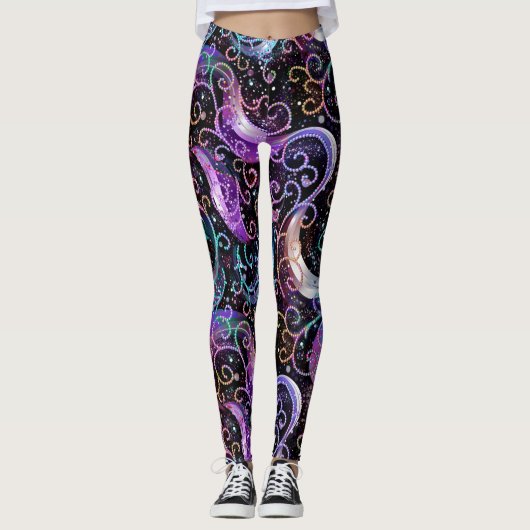 Candy multicfarbene Beads Leggings (Vorderseite)